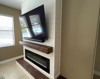 Electric Fireplace Wall DIY Project Plans with Customizable Spreadsheet (Digital Download)