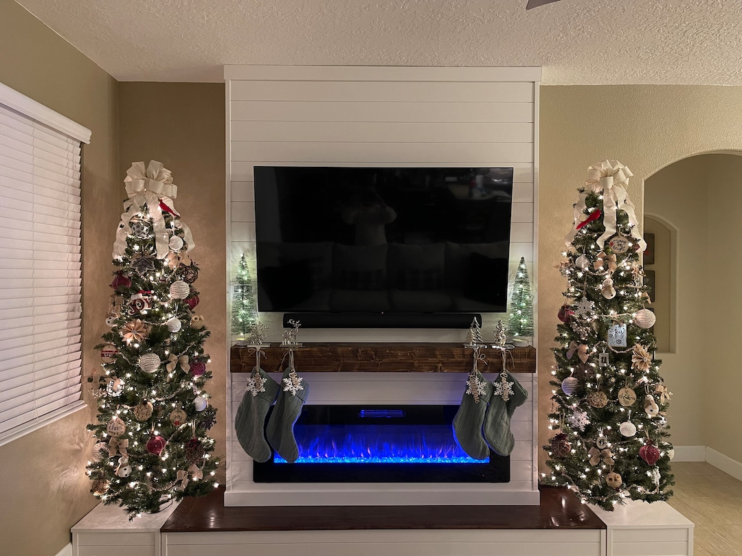 Fireplace Pop Out Wall DIY Project Plans PDF Download for Electric Fireplace, Mantel, TV Mount ...