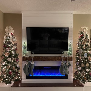 Fireplace Pop Out Wall DIY Project Plans PDF Download for Electric Fireplace, Mantel, TV Mount and Floor bump out