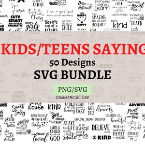 Pakiet SVG „Dzieci mówią” | Pakiet SVG „Dziewczyna mówi” | Inspirujące SVG | SVG „Obwód” | SVG „Nastolatki” | SVG „Mała dziewczynka” | Pakiet „Obwód” | Pozytywne
