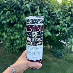 Personalized Brugal Doble Reserva Tumbler: Dominican Water Bottle Gift