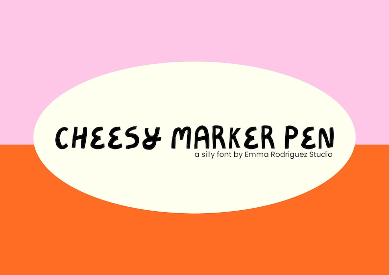 A Silly Billy Cheesy Font Pack | Pack of 4 Fun, Bubbly Typefaces - Etsy UK