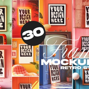 Kolekcja makiet ramek estetycznych retro | Szablon ramki sztuki vintage, pliki PSD, pakiet w stylu art déco dla artystów
