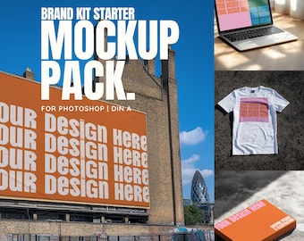 Brand Kit Starter Mockup Pack: Business & Logo Designs (Photoshop Templates)