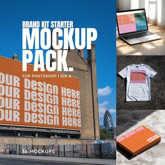 Brand Kit Starter Mockup Pack: Business & Logo Designs (Photoshop Templates)