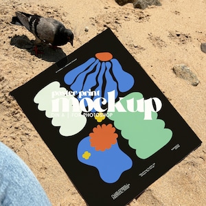 Coastal Vibes: Beach Poster Mockup PSD - DIN A Digital Download for Creatives