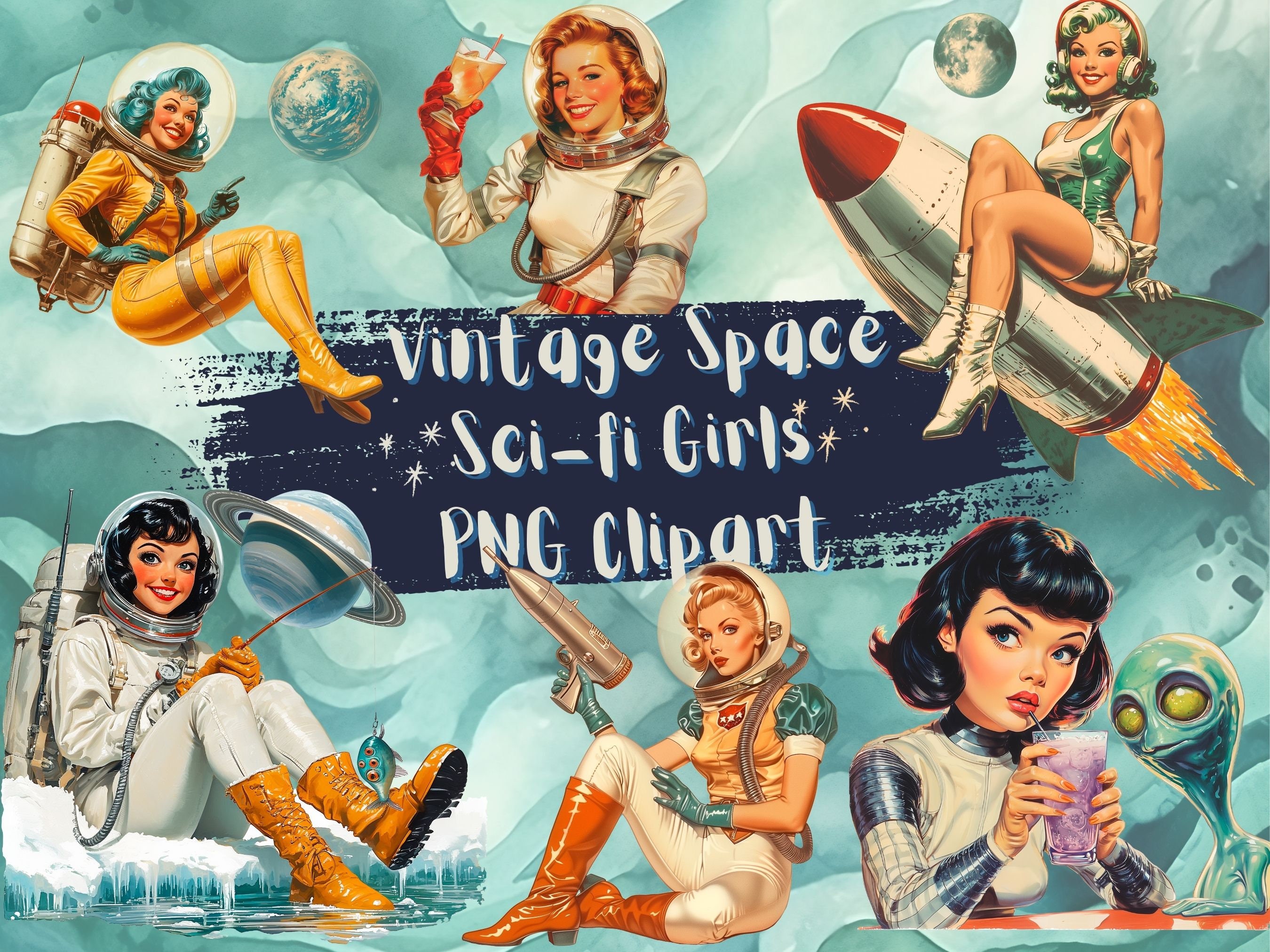 Retro pinup girls - Etsy 日本