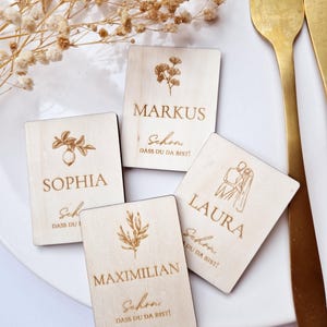Segnaposto (con motivo a scelta) Segnaposto | Targhetta portanome per matrimoni, battesimi, compleanni, comunioni, cresime, decorazioni per la tavola