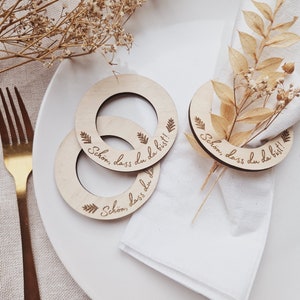 Napkin rings, table decoration, gift, decoration, birthday, guest gift
