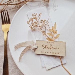 Platzkarten, Tischkarten, Namensschild für Hochzeit,  Taufe, Geburtstag,  Kommunion,  Konfirmation,  Tischdeko