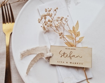 Place cards, table cards, name tags for weddings, baptisms, birthdays, communions, confirmations, table decorations