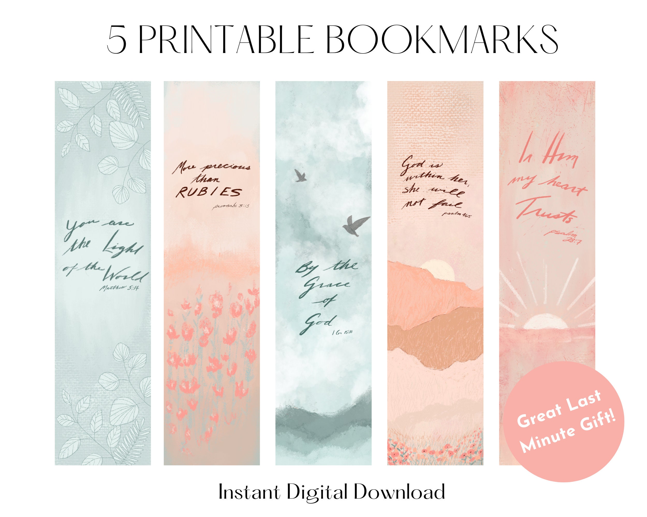 4 Bible Journaling Stencils Printable Templates Illustrated Christian Faith  Bookmarks Bible Verse Prayer Journal Art EPHESIANS 