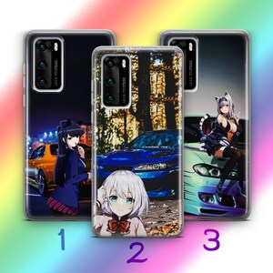Anime JDM 8 Phone Case Cover For Huawei P9 P10 P20 P30 P40 Lite PRO Plus LG G5 G6 Models Inspired Japanese Fast Sports Cars Cartoon Girl Boy