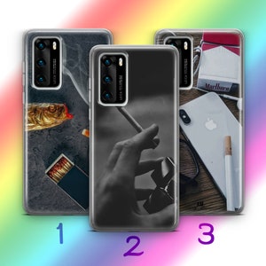 Cigarette 5 Phone Case Cover For Huawei P9 P10 P20 P30 P40 Lite PRO Plus LG G5 G6 Models Cigarettes Rolling Cigar Smoke Smokers Ashtray Ash