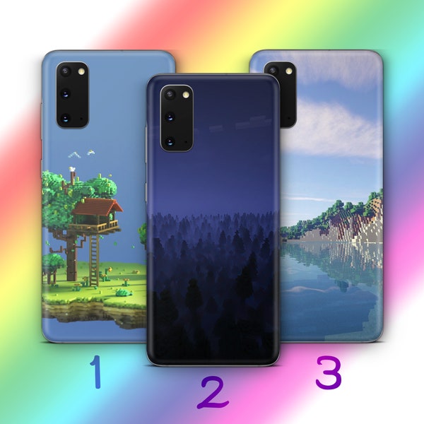 Minecraft 7 Phone Case Cover For Samsung Galaxy S10 S20 S21 S22 S23 FE S24 Plus Ultra Inspired Block Build Craft Video Game Multiplayer