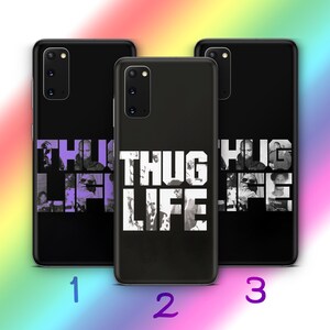 Thug Life 2 Phone Case Cover For MANY VARIOUS Samsung Galaxy Models Iconic Slang Text Tattoo Tattoos Gangsta Gangster Ways