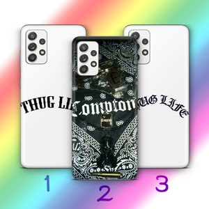 Thug Life 3 Phone Case Cover For Samsung A13 A14 A15 A16 A25 A26 A33 A34 A35 A36 A53 A54 A55 A56 A72 A73 + More Models Iconic Text Tattoo