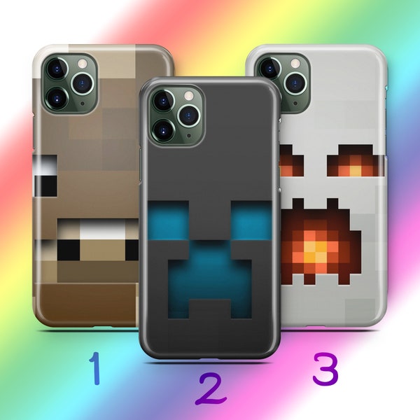 Minecraft 1 Phone Case Cover For Apple iPhone 11 12 13 14 15 PRO PLuS MiNI MAX Models Inspired By Block Build Craft Video Game Multiplayer