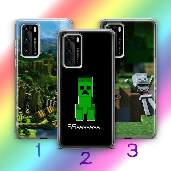 Minecraft 4 Phone Case Cover For Huawei P9 P10 P20 P30 P40 Lite PRO Plus LG G5 G6 Models Inspired Block Build Craft Video Game Multiplayer