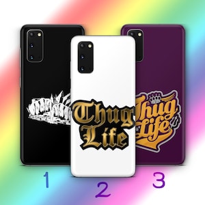 Thug Life 9 Phone Case Cover For MANY VARIOUS Samsung Galaxy Models Iconic Slang Text Tattoo Tattoos Gangsta Gangster Ways