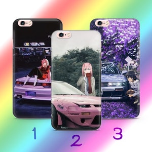 Funda de teléfono Anime JDM 1 para Apple iPhone 5 SE 2020 2022 6 7 8 X Xs XR MaX PLuS, modelos japoneses de coches deportivos rápidos, dibujos animados para niña y niño.