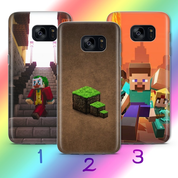 Minecraft 6 Phone Case Cover For Samsung Galaxy S5 S6 S7 S8 S9 Edge Plus LTE NEO Models Inspired By Block Build Craft Video Game Multiplayer