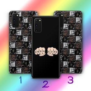 Thug Life 1 Phone Case Cover For MANY VARIOUS Samsung Galaxy Models Iconic Slang Text Tattoo Tattoos Gangsta Gangster Ways