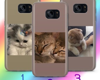 Aesthetic Cat 1 Phone Case Cover For Samsung Galaxy S5 S6 S7 S8 S9 Edge Plus LTE NEO Models Cute Kitten Picture Kitty Photo Cuddly PussyCats