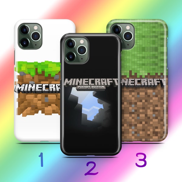 Minecraft 9 Phone Case Cover For Apple iPhone 11 12 13 14 15 PRO PLuS MiNI MAX Models Inspired By Block Build Craft Video Game Multiplayer