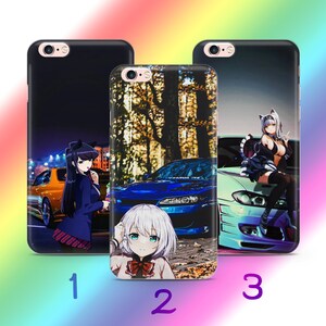 Anime JDM 8 Phone Case Cover For Apple iPhone 5 SE 2020 2022 6 7 8 X Xs XR MaX PLuS Models Japanese Fast Sports Cars Cartoon Girl Boy