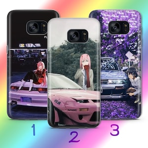 Funda de teléfono Anime JDM 1 para Samsung Galaxy S5, S6, S7, S8, S9 Edge Plus, LTE NEO, inspirada en coches deportivos rápidos japoneses, dibujos animados para niñas y niños.