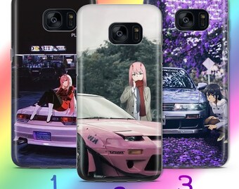 Anime JDM 1 Phone Case Cover For Samsung Galaxy S5 S6 S7 S8 S9 Edge Plus LTE NEO Models Inspired Japanese Fast Sports Cars Cartoon Girl Boy