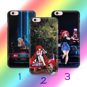 Anime JDM 6 Phone Case Cover For Apple iPhone 5 SE 2020 2022 6 7 8 X Xs XR MaX PLuS Models Japanese Fast Sports Cars Cartoon Girl Boy