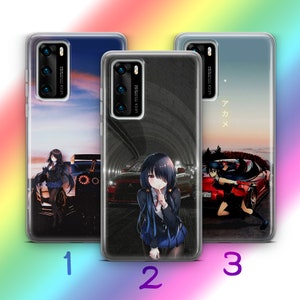 Anime JDM 5 Phone Case Cover For Huawei P9 P10 P20 P30 P40 Lite PRO Plus LG G5 G6 Models Inspired Japanese Fast Sports Cars Cartoon Girl Boy