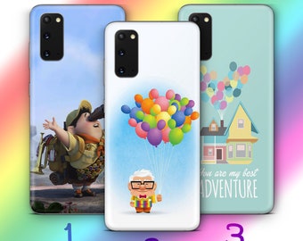 Up 2 Phone Case For Samsung Galaxy S20 S21 S22 S23 S24 S25 FE Plus Ultra Edge Disney Cartoon Balloons House Home Carl Russell