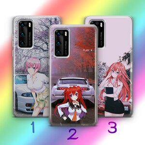 Anime JDM 7 Phone Case Cover For Huawei P9 P10 P20 P30 P40 Lite PRO Plus LG G5 G6 Models Inspired Japanese Fast Sports Cars Cartoon Girl Boy