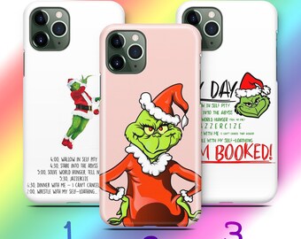 Grinch 4 Phone Case Cover For Apple iPhone 11 12 13 14 15 16 PRO PLuS MiNI MAX Model Green Furry Fuzz Elf Mean Funny Guy Who Stole Christmas