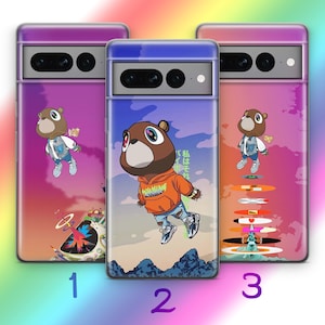 Custodia per telefono Kanye Ye West 1 per Google Pixel 6 6A 7 7A 8 8A 9 9A Pro XL Modelli Cartoon ispirato al cantante rap Rapper Hip Hop Star Mtv