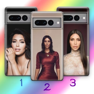 Kim Kardashian 1 Custodia per telefono per Google Pixel 6 6A 7 7A 8 8A 9 9A Pro XL Modelli Cartoon ispirato agli USA American Beautiful Fit Woman Icon