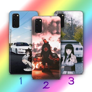 Funda de teléfono con diseño de Anime JDM 4 para Samsung Galaxy S20, S21, S22, S23, S24 FE, S25 Plus Ultra, inspirada en coches deportivos rápidos japoneses, dibujos animados para niña y niño.
