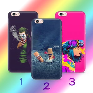 Cigarette 7 Phone Case Cover For Apple iPhone 5 SE 2020 2022 6 7 8 X Xs XR MaX PLuS Models Cigarettes Rolling Cigar Smoke Smokers Ashtray