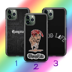 Thug Life 5 Phone Case Cover For Apple iPhone 11 12 13 14 15 16 PRO PLuS MiNI MAX Models Icon Slang Text Tattoo Tattoos Gangsta Gangster Way