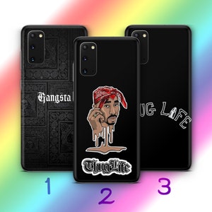 Thug Life 5 Phone Case Cover For MANY VARIOUS Samsung Galaxy Models Iconic Slang Text Tattoo Tattoos Gangsta Gangster Ways