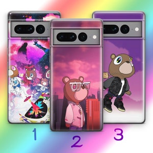 Custodia per telefono Kanye Ye West 6 per Google Pixel 6 6A 7 7A 8 8A 9 9A Pro XL Modelli Cartoon ispirato al cantante rap Rapper Hip Hop Star Mtv