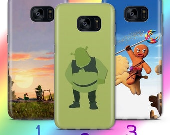 Etui na telefon Shrek 2 do modeli Samsung Galaxy S5 S6 S7 S8 S9 Edge Plus LTE NEO Disney Cartoon Shrek Ogr Książę Bajka Księżniczka
