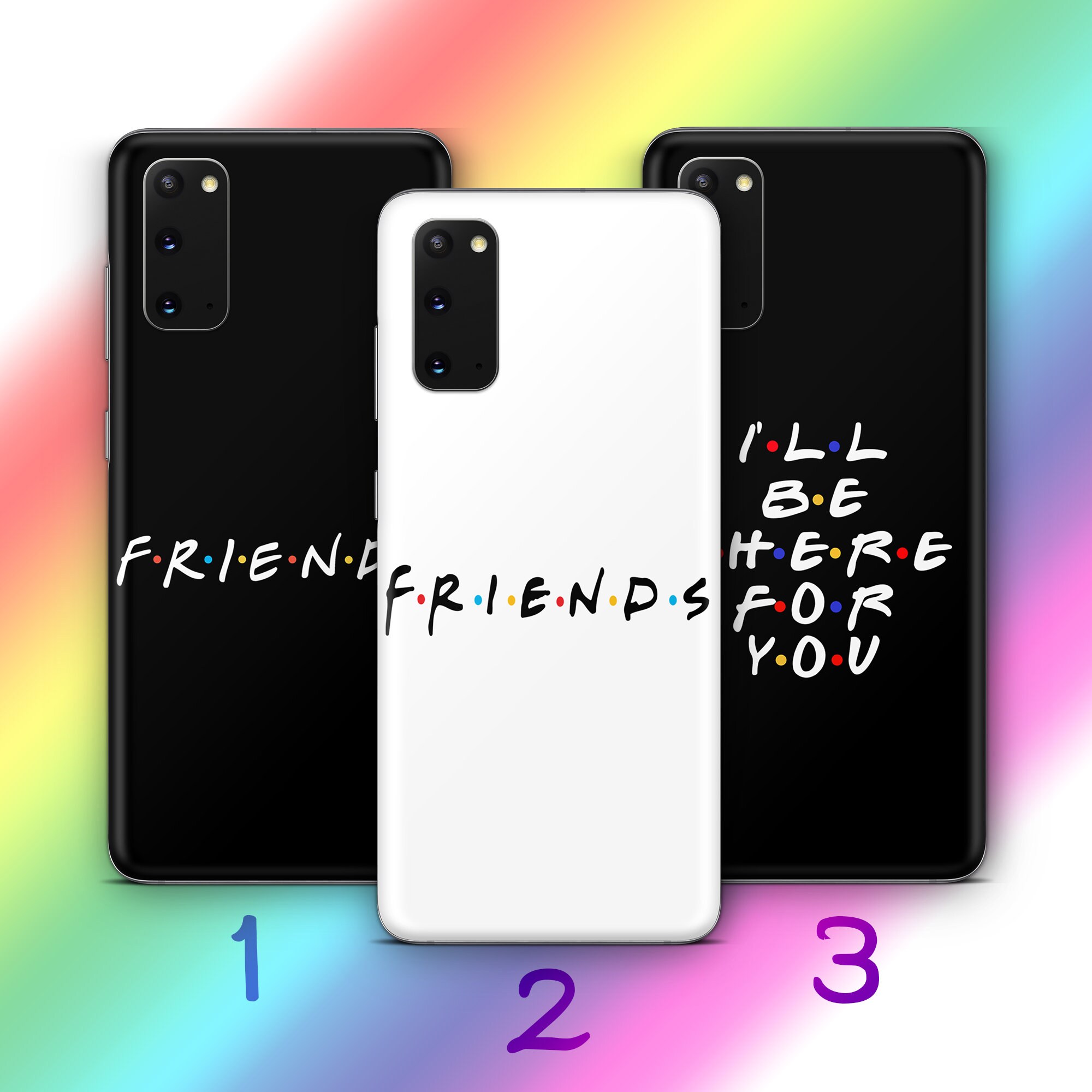 Friends 1 Phone Case Cover For MANY VARIOUS Samsung Galaxy Models Sitcom Iconic TV Show Rachel Joey Chandler Monica Ross Phoebe