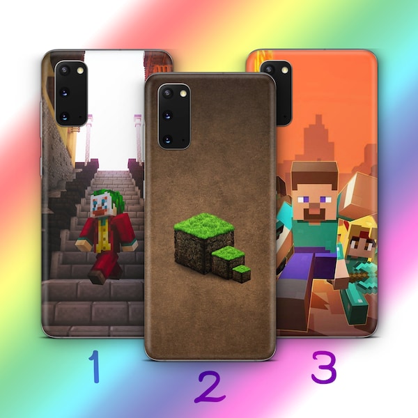 Minecraft 6 Phone Case Cover For Samsung Galaxy S10 S20 S21 S22 S23 FE S24 Plus Ultra Inspired Block Build Craft Video Game Multiplayer