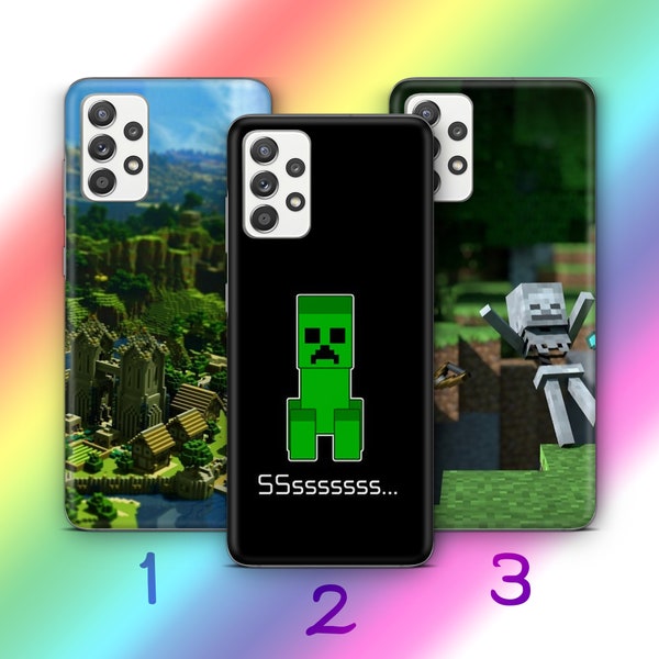 Minecraft 4 Phone Case Cover For Samsung A12 A13 A14 A15 A32 A33 A34 A52 A53 A54 A72 A73 A25 A50 A70 A31 A51 A71 Models Block Video Game