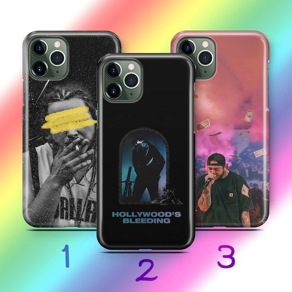 Post Malone 2 Phone Case Cover For Apple iPhone 11 12 13 14 15 PRO PLuS MiNI MAX Models Rap Music Singer Pop Hip Hop Youth Top Performer MTV