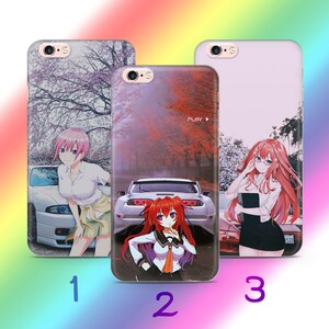 Anime JDM 7 Phone Case Cover For Apple iPhone 5 SE 2020 2022 6 7 8 X Xs XR MaX PLuS Models Japanese Fast Sports Cars Cartoon Girl Boy